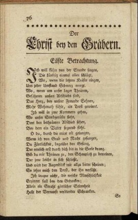 Eilfte Betrachtung. - Zwölfte Betrachtung.