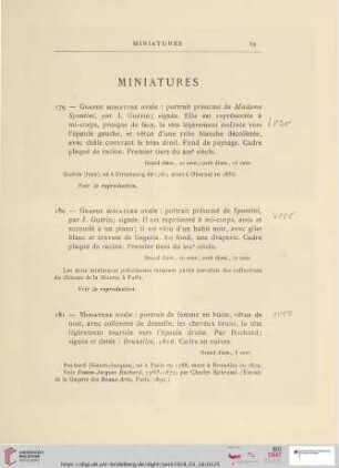 Miniatures (Nr. 179 - 196)
