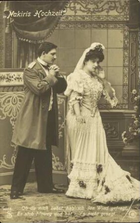 „Nakiris Hochzeit“ - Ob du mich liebst, hab' ich den Wind gefragt, [...]