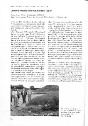"Umweltfreundliche Gemeinde 1988"