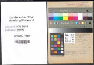 Entnazifizierung Peter Breuer , geb. 01.06.1894 (Arbeiter)