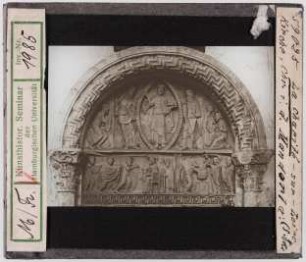 La-Charité-sur-Loire: Abteikirche, Südportal, Christus in der Mandorla (Stoedtner-Nr. 59025)