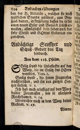 144-147, Andaechtige Seufftzer und Schuß-Gebett ...