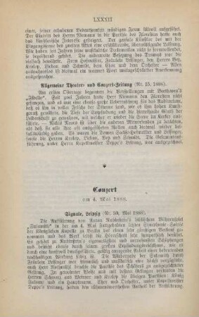 Conzert am 4. Mai 1888