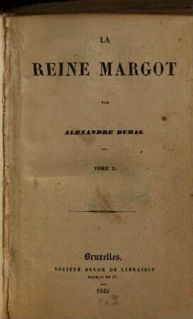 La Reine Margot, 1