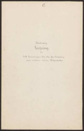 Breuninger, F.M., Wwe. Aufstockung des Wohnhauses