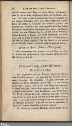 Fünf und fünfzigster Abschnitt. Vom Stockfisch