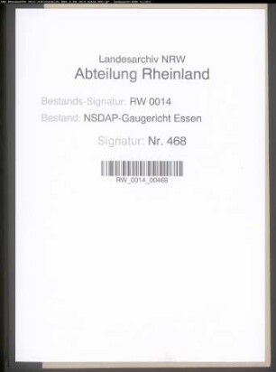 Stattgabe der Beschwerde des Pg. Ferdinand KÖSTER, geb. 28.11.1904, Gärtner in Essen-Haarzopf, gegen den Ausschluß wegen Interessenlosigkeit (Beitragsrückstände)