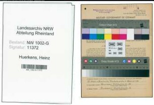 Entnazifizierung Heinz Huerkens, geb. 10.07.1904 (Kellner)