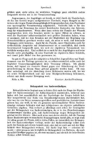 331-332, Befangenheit von Sachverständigen