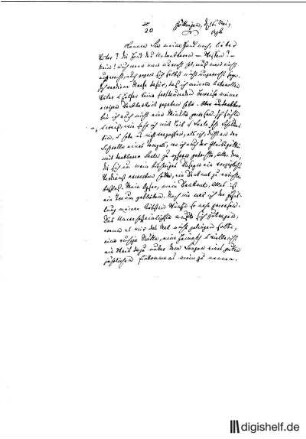 20: Brief von Friedrich Bouterwek an Johann Wilhelm Ludwig Gleim