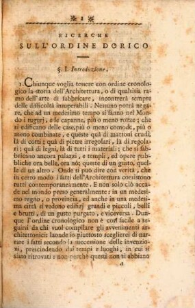 Dell'ordine dorico ricerche