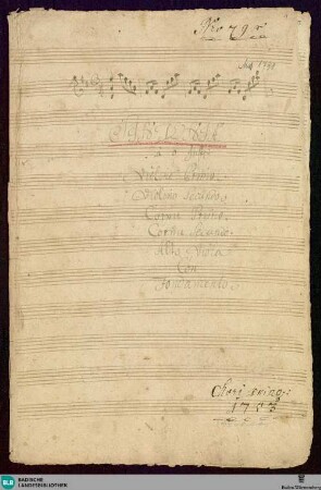 Symphonies - Don Mus.Ms. 1791 : D; JenS 18