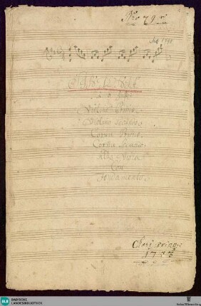 Symphonies - Don Mus.Ms. 1791 : D; JenS 18