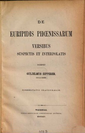 De Euripidis Phoenissarum versibus suspectis et interpolatis