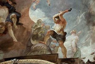 Zerstörung eines heidnischen Götzenbildes