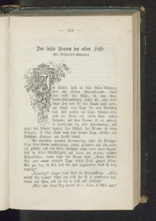 Der letzte Traum der alten Eiche. (Ein Weihnachts=Märchen.)