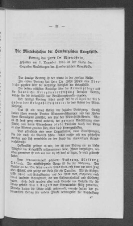 Die Mietebeihilfen der Hamburgischen Kriegshilfe.