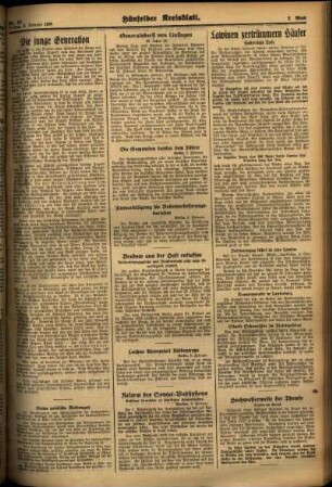 Zweite Ausgabe vom Freitag, den 08. Februar 1935.