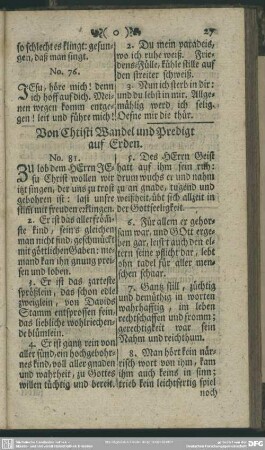 Von Christi Wandel und Predigt auf Erden
