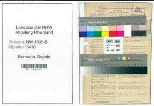Entnazifizierung Sophie Burmann , geb. 30.08.1895 (Lehrerin)