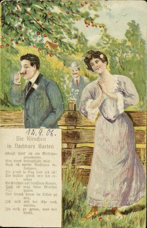 Die Kirschen in Nachbars Garten - Längst hätt' ich ein Weibchen genommen, [...]