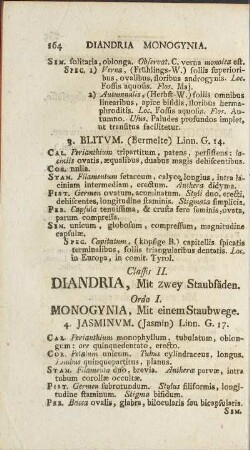 Classis II. Diandria