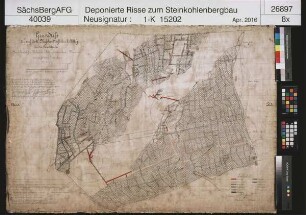 Oberhohndorfer Schader-Steinkohlenbauverein, Baue auf dem Rußkohlenflöz 1 (mit Nachbringungen)