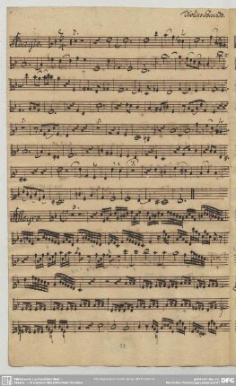 Händel, G. F., Sonaten, HWV 392 / Arr. <Allegro>