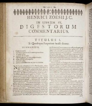 In Librum IX. Digestorum Commentarius. - In Librum XII. Digestorum Commentarius.