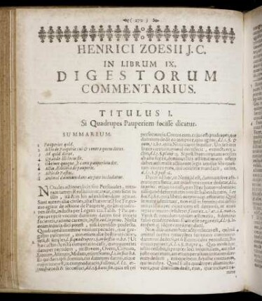 In Librum IX. Digestorum Commentarius. - In Librum XII. Digestorum Commentarius.