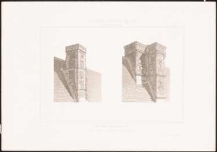 Schloss (Château Royal), Blois: Perspektvische Ansichten Schornsteine (aus: Motifs historiques d´architecture et de sculpture d´ornement, hrsg.v. César Daly, Bd.1, 1870)