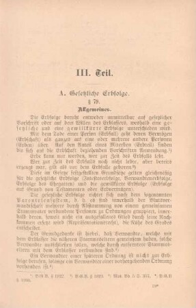 A. Gesetzliche Erbfolge