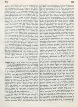 213-216 [Rezension] Vollrath, Wilhelm, Theologie der Gegenwart in Grossbritannien
