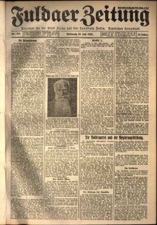 Ausgabe vom Mittwoch, den 18. Juli 1928.