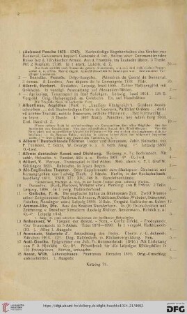 [Katalog A - Z] (Nr. 1 - 644)