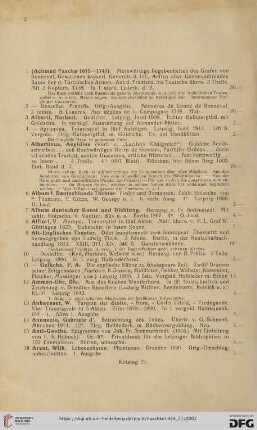[Katalog A - Z] (Nr. 1 - 644)