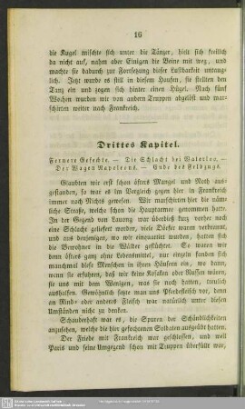 Drittes Kapitel. Fernere Gefechte. - Die Schlacht bei Waterloo. - Der Wagen Napoleons. - Ende des Feldzugs