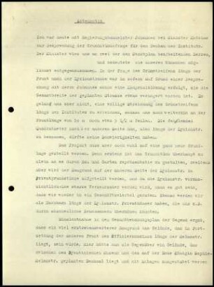 Aktennotiz W. Wrede