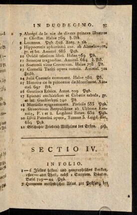 77-81, Sectio IV.