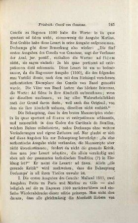 Ueber den authentischen Text der IV. Sitzung des Concils von Constanz