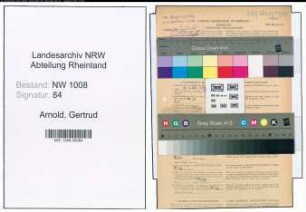 Entnazifizierung Gertrud Arnold , geb. 01.04.1906 ()
