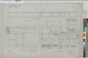 Empfangsgebäude [Bahnhof] Rotthausen, Blatt~21: Grundriß Kellergeschoß, M.~1:50 Hga, Sknr.: 1, Fanr.: 15, Bunr.: 1
