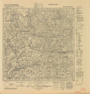 1673 Sierakowitz, Topographische Karte 1:25000 (4cm - Karte)
