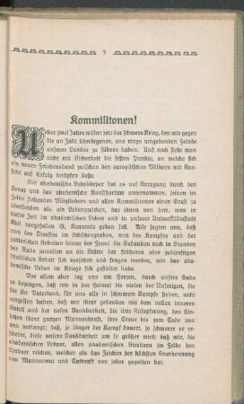 Kommilitonen!
