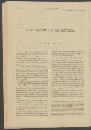 Educación de la muger. : Introducción.