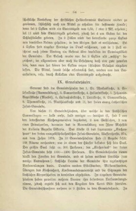 IX. Gemeindehäuser