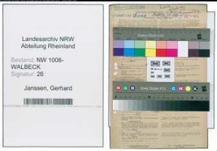 Entnazifizierung Gerhard Janssen , geb. 17.07.1913 (Ingenieur)