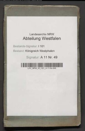 Verpachtung der zur Krondomäne Herford gehörigen Ackerländereien und Wiesen
