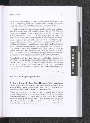 Landes- und Regionalgeschichte.